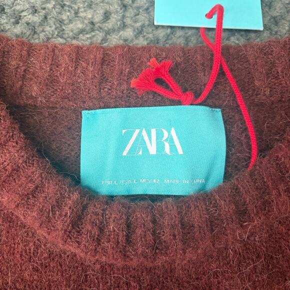 Zara Harry Lambert Intarsia Bunny Rabbit Sweater L Alpaca Wool Blend Unisex NWT - Picture 9 of 11
